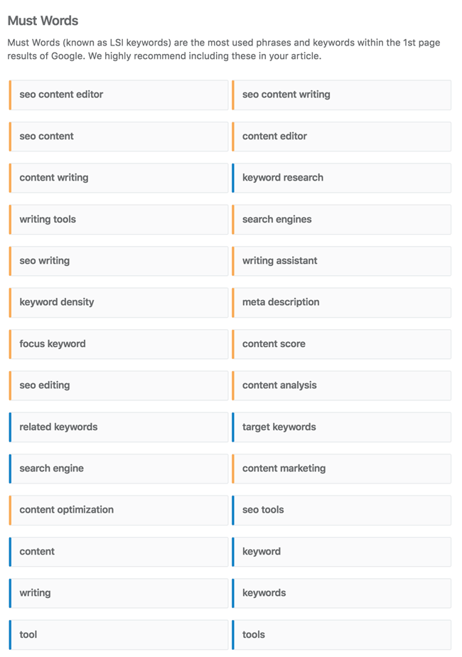 Optimize your content