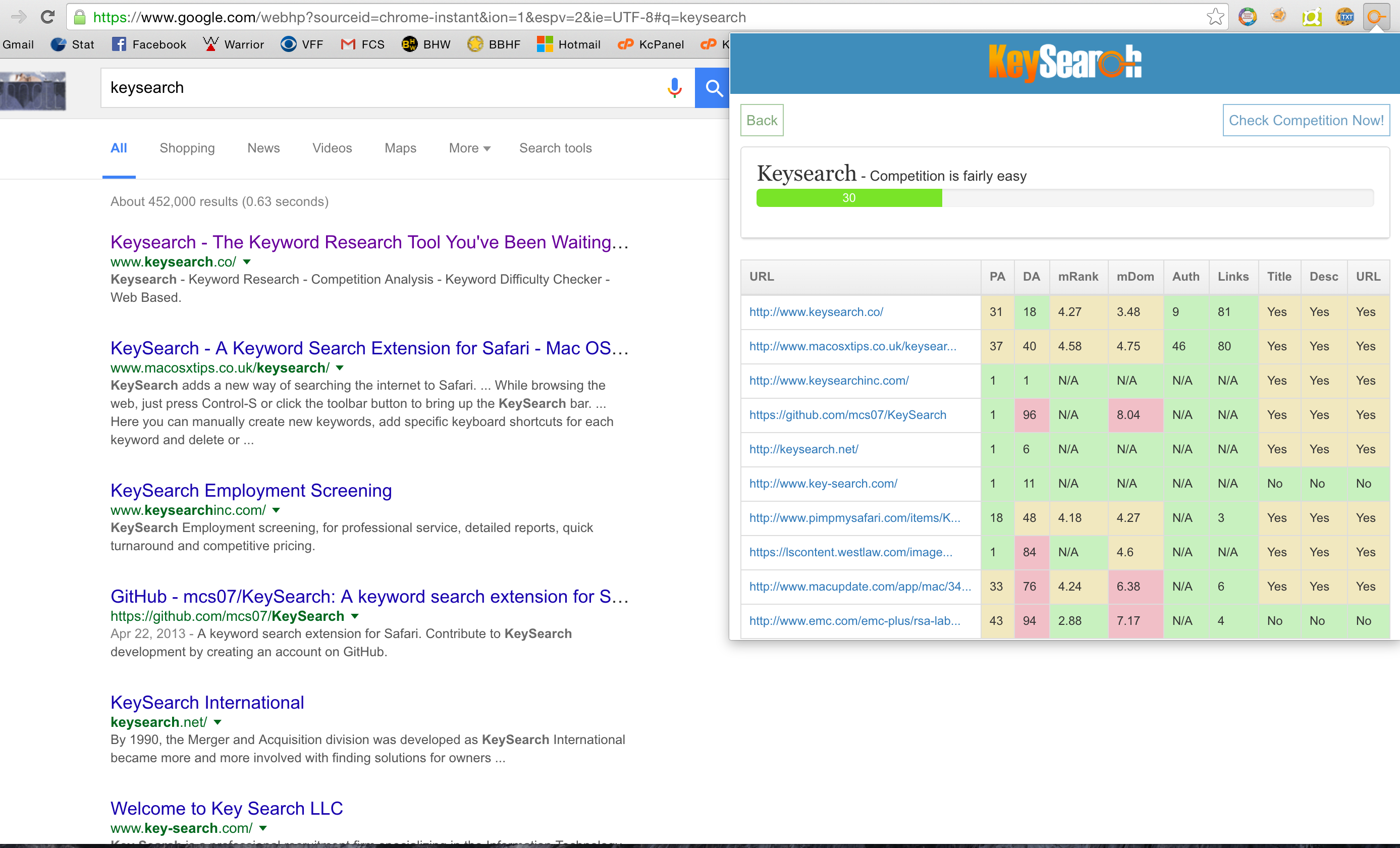 Keysearch Difficulty Checker Addon Keysearch Difficulty Checker Addon